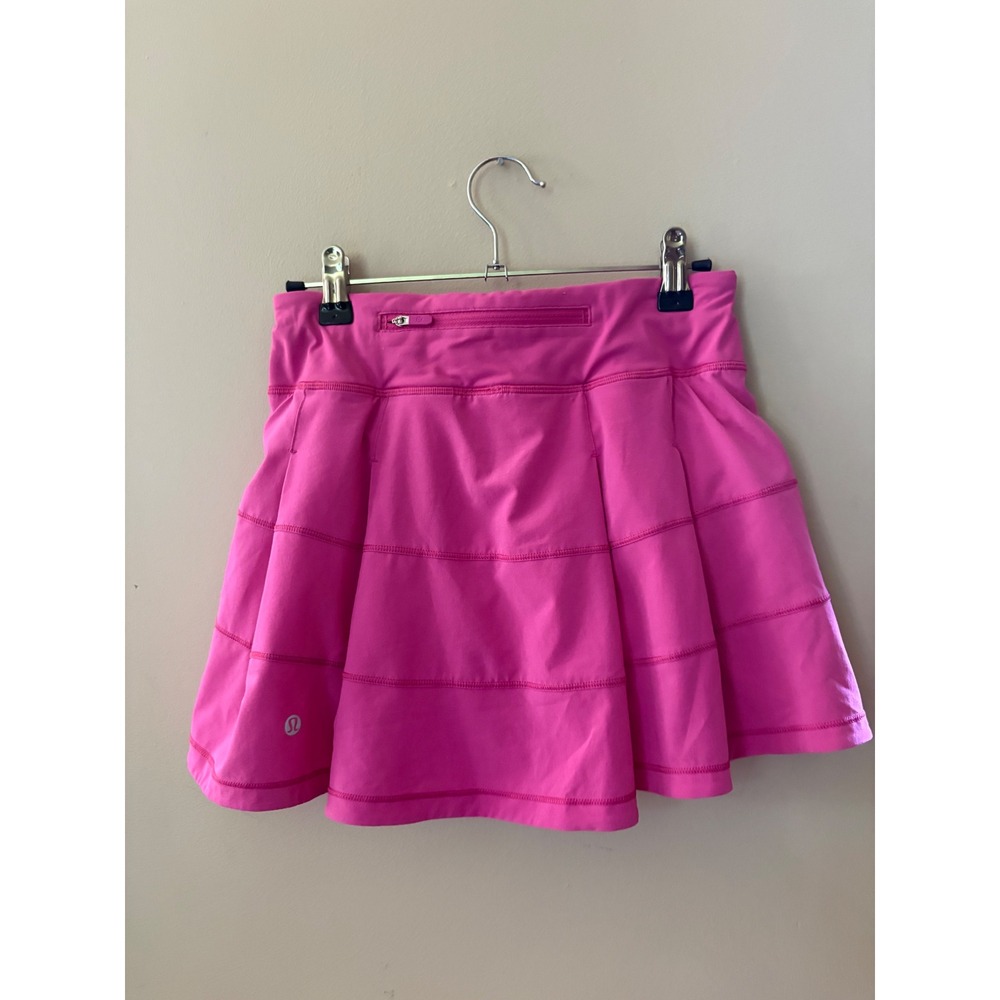Women's lululemon Pace Rival Skirt Pink Athletic Tennis Skort Size 2 Regular - Picture 1 of 8